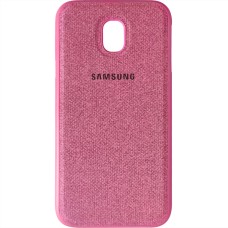 Силікон Textile Samsung Galaxy J3 (2017) J330 (Рожевий)