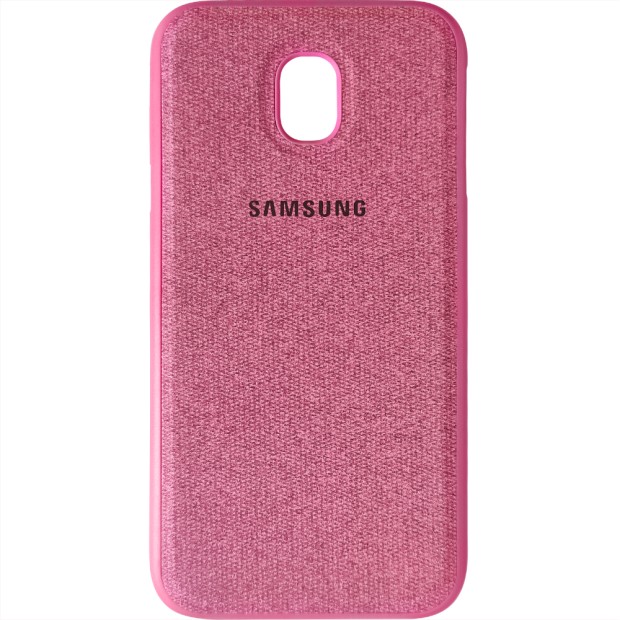 Силикон Textile Samsung Galaxy J3 (2017) J330 (Розовый)