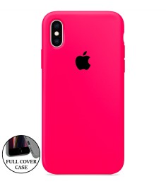 Силикон Original Round Case Apple iPhone XS Max (31) Barbie Pink