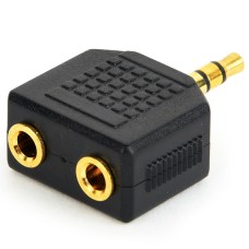 Сплиттер-раздвоитель для наушников Audio 3.5mm (Чёрный)