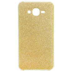 Силиконовый чехол Glitter Samsung Galaxy J7 (2015) J700 (золотой)