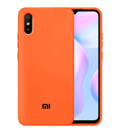 Силикон Original 360 Case Logo Xiaomi Redmi 9A (Оранжевый)