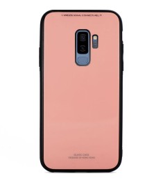 Накладка Glass Case Samsung Galaxy S9 Plus (розовый)