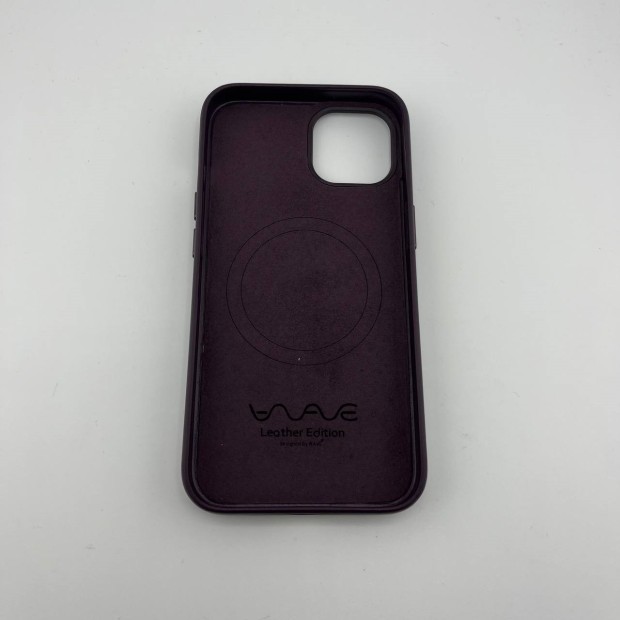 Чехол WAVE Premium Leather Edition Case with MagSafe iPhone 13 (Dark Cherry)