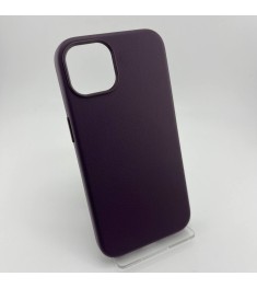 Чехол WAVE Premium Leather Edition Case with MagSafe iPhone 13 (Dark Cherry)