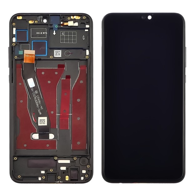 Дисплей для Huawei Honor 8X с чёрным тачскрином и корпусной рамкой