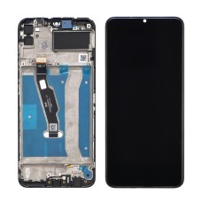 Дисплей для Huawei Y6P (2020) с чёрным тачскрином и корпусной рамкой