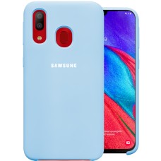Силиконовый чехол Original Case Samsung Galaxy A40 (2019) (Голубой)