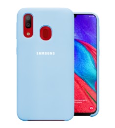 Силиконовый чехол Original Case Samsung Galaxy A40 (2019) (Голубой)