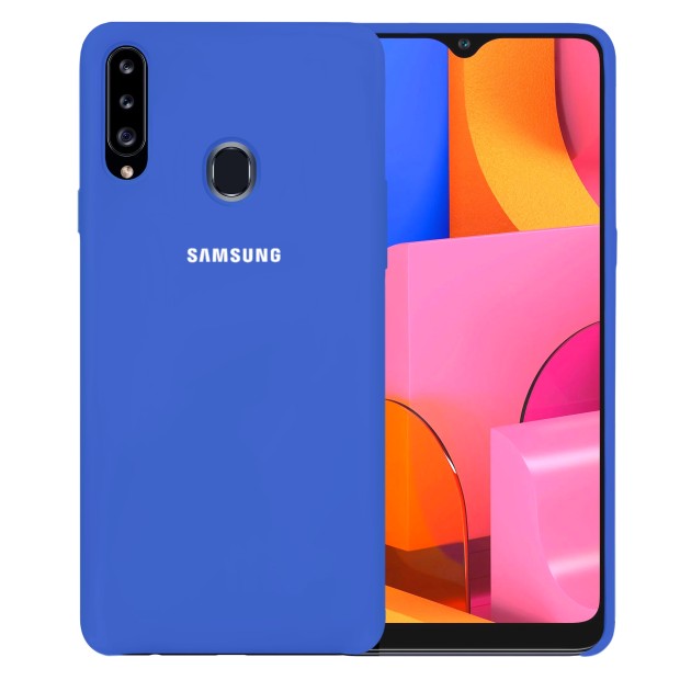 Силикон Original Case Samsung Galaxy A20S (2019) (Синий)