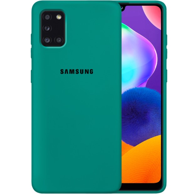 Силикон Original Case Samsung Galaxy A31 (2020) (Тёмно-зелёный)
