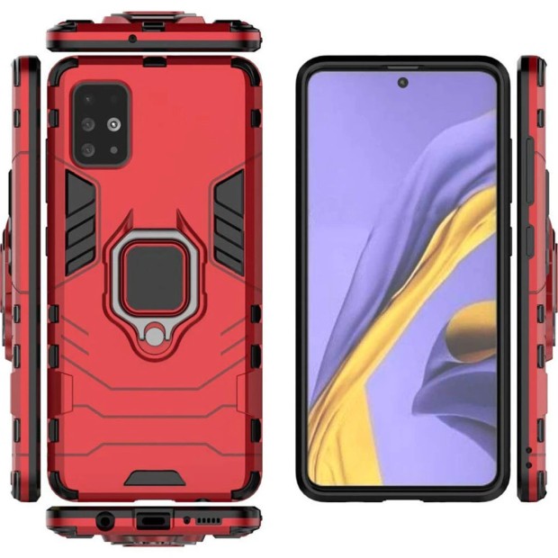 Бронь-чехол Ring Armor Case Samsung Galaxy A51 (2020) (Красный)