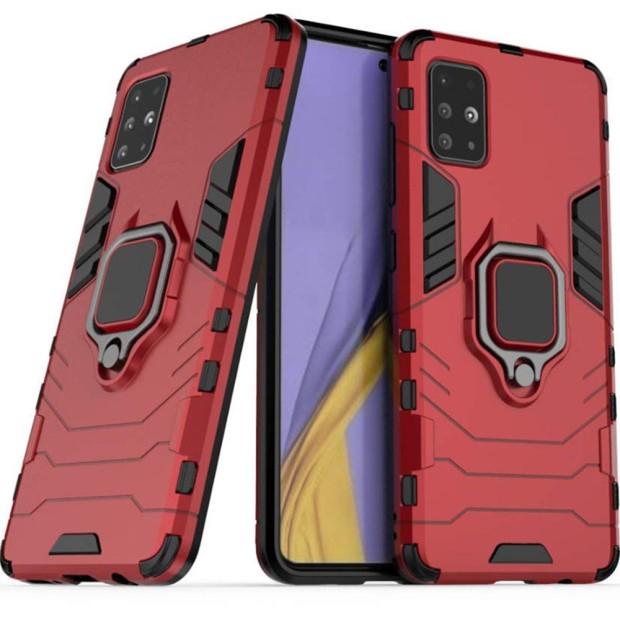 Бронь-чехол Ring Armor Case Samsung Galaxy A51 (2020) (Красный)