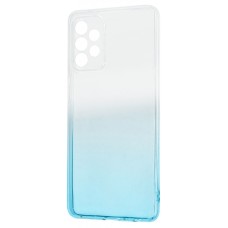 Силикон Gradient Design Samsung Galaxy A72 (2021) (Бело-бирюзовый)