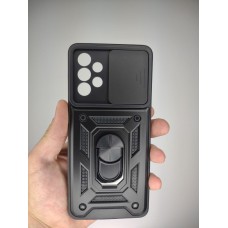 Бронь-чехол Ring Serge Armor ShutCam Case Samsung Galaxy A73 (Чёрный)