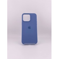 Силикон Original Round Case Apple iPhone 15 Pro Max (Winter Blue)