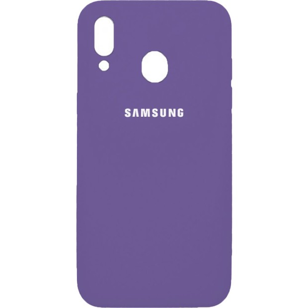 Силиконовый чехол Original Case Samsung Galaxy M20 (Фиолетовый)
