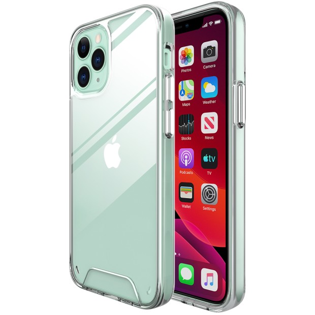 Силикон Space Case Apple iPhone 12 / 12 Pro (прозрачный)