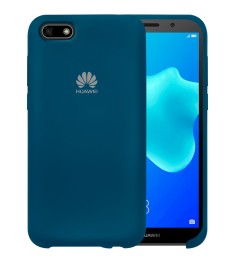 Силикон Original Case Huawei Y5 Prime (2018) / Honor 7A (Сине-зелёный)