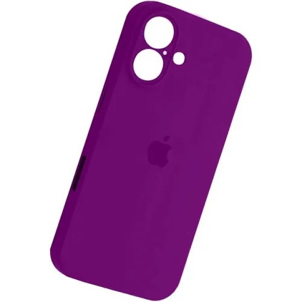Силикон Original RoundCam Case Apple iPhone 16 (28) Brinjal