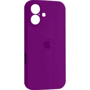Силикон Original RoundCam Case Apple iPhone 16 (28) Brinjal