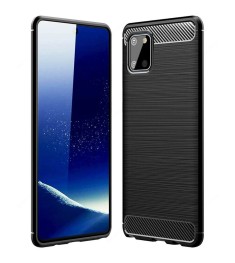 Силикон Polished Carbon Samsung Galaxy Note 10 Lite (Чёрный)