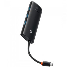 Переходник USB HUB Baseus Lite Series WKQX040001 (Type-C to HDMI + 3xUSB 3.0 + PD) (Чёрный)