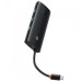Переходник USB HUB Baseus Lite Series WKQX040001 (Type-C to HDMI + 3xUSB 3.0 + PD) (Чёрный)