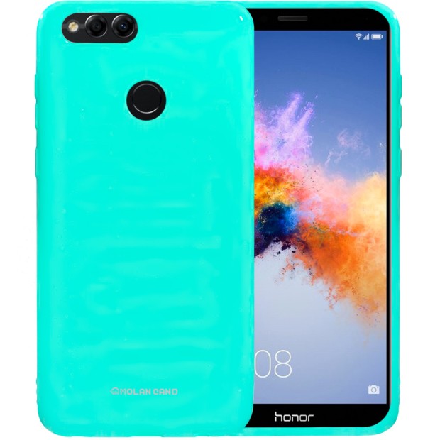 Силиконовый чехол Molan Shining Huawei Honor 7X  (Бирюзовый)