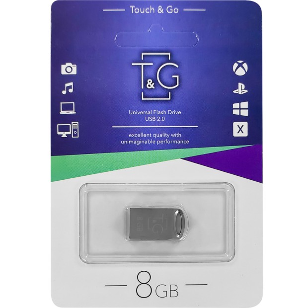 USB флеш-накопитель Touch & Go 105 Metal Series 8Gb (Короткая)