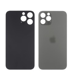 Заднее стекло корпуса для Apple iPhone 13 Pro Graphit (серое) маленький вырез по..