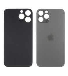 Заднее стекло корпуса для Apple iPhone 13 Pro Max Graphit (серое) маленький выре..