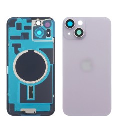 Заднее стекло корпуса для Apple iPhone 14 Plus Purple (фиолетовое) с рамкой и ст..