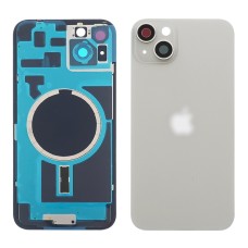 Заднее стекло корпуса для Apple iPhone 14 Plus White (белое) с рамкой и стеклом камеры