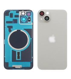 Заднее стекло корпуса для Apple iPhone 14 Plus White (белое) с рамкой и стеклом ..