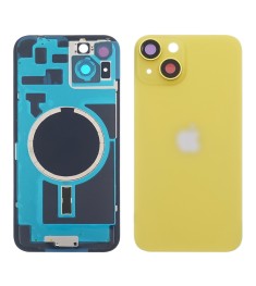 Заднее стекло корпуса для Apple iPhone 14 Plus Yellow (жёлтое) с рамкой и стекло..