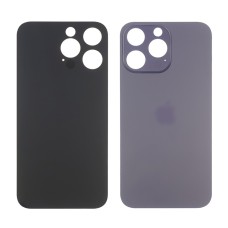 Заднее стекло корпуса для Apple iPhone 14 Pro Deep Purple (фиолетовое) маленький вырез под камеру
