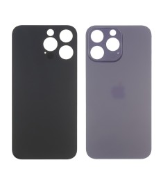 Заднее стекло корпуса для Apple iPhone 14 Pro Deep Purple (фиолетовое) маленький..