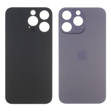Заднее стекло корпуса для Apple iPhone 14 Pro Max Deep Purple (фиолетовое) маленький вырез под камер