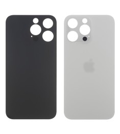 Заднее стекло корпуса для Apple iPhone 14 Pro Max Silver (белое) маленький вырез..