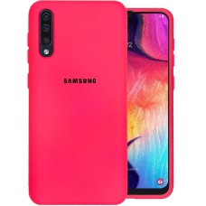 Силикон Original Case (HQ) Samsung Galaxy A50 / A50s (2019) (Малиновый)