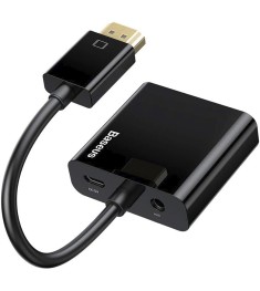 Переходник Baseus с HDMI 4K на VGA + Micro + DC3.5 (Адаптер - конвертер)