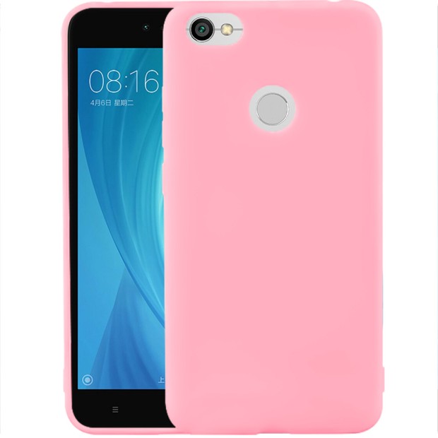 Силиконовый чехол iNavi Color Xiaomi Redmi Note 5a Prime (розовый)
