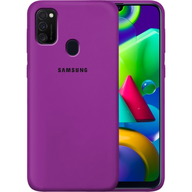 Силикон Original Case Samsung Galaxy M21 (2020) (Сиреневый)