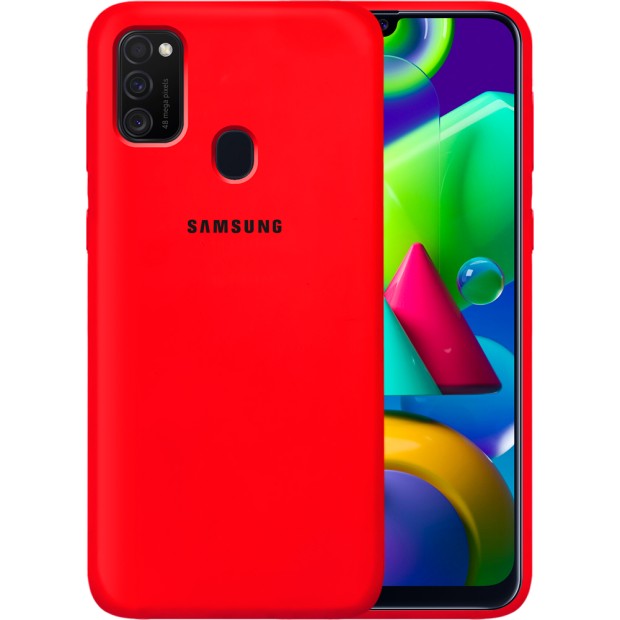 Силикон Original Case Samsung Galaxy M21 (2020) (Красный)