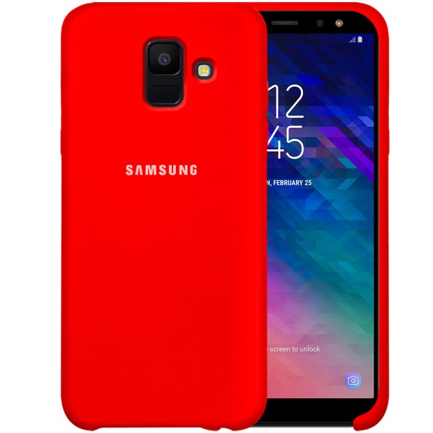 Силикон Original Case HQ Samsung Galaxy A6 (2018) A600 (Красный)