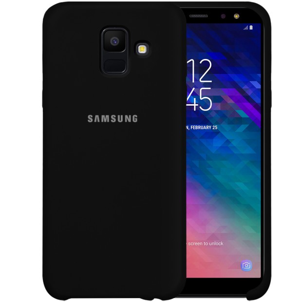 Силикон Original Case HQ Samsung Galaxy A6 (2018) A600 (Чёрный)