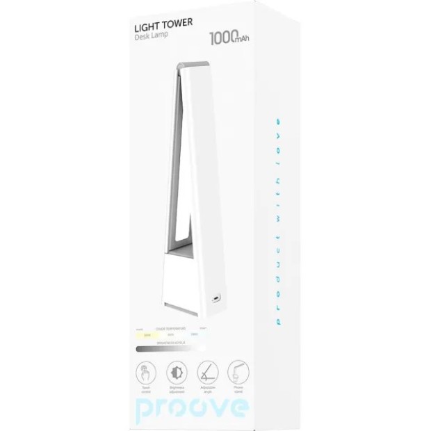Настольная лампа Proove Light Tower 1200mAh (White)