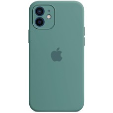 Силікон Original RoundCam Case Apple iPhone 12 (55) Blackish Green