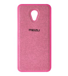 Силикон Textile Meizu M5 (Розовый)